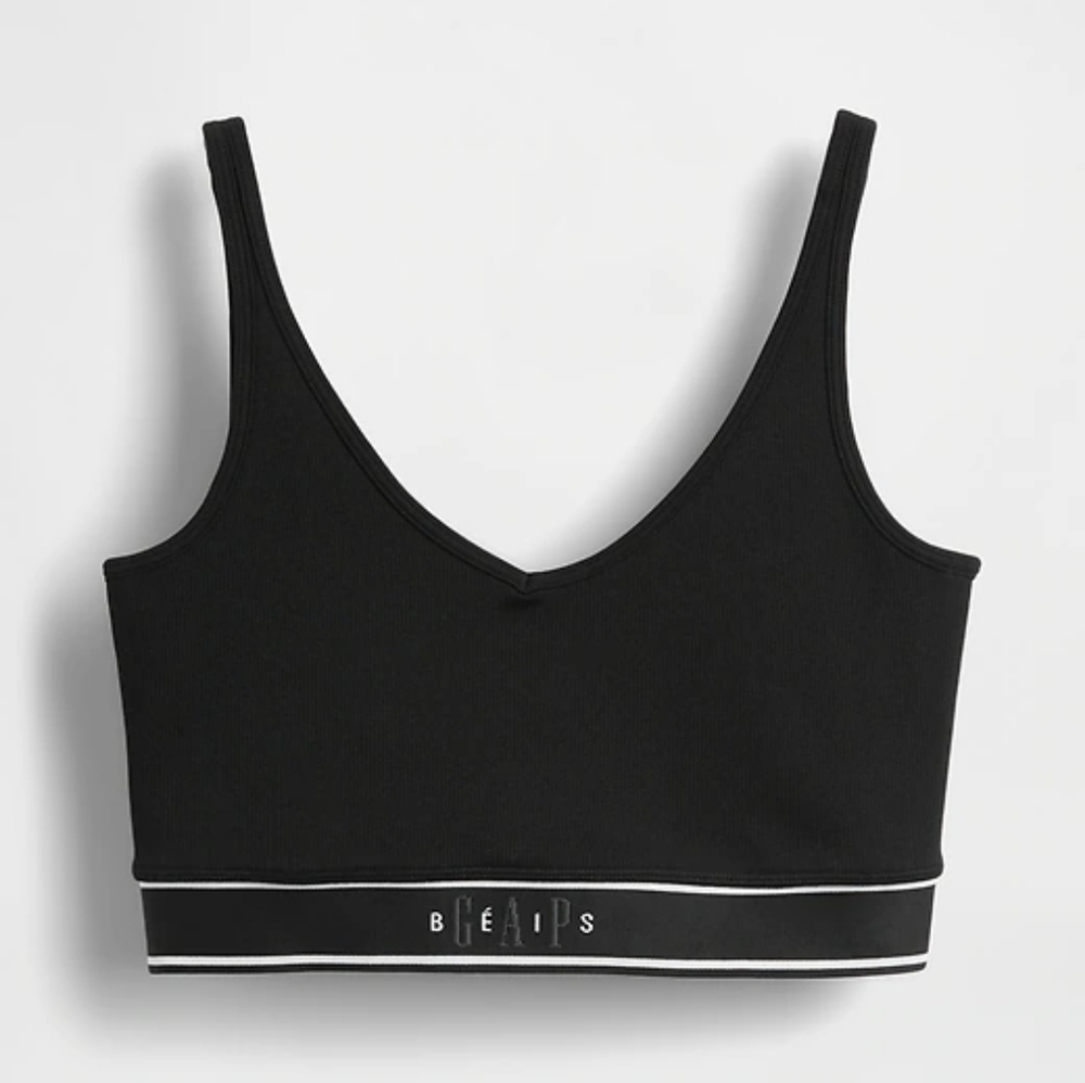 Gap × BÉIS sz M Seamless Logo Sports Bra Medium T shirt Bra NEW